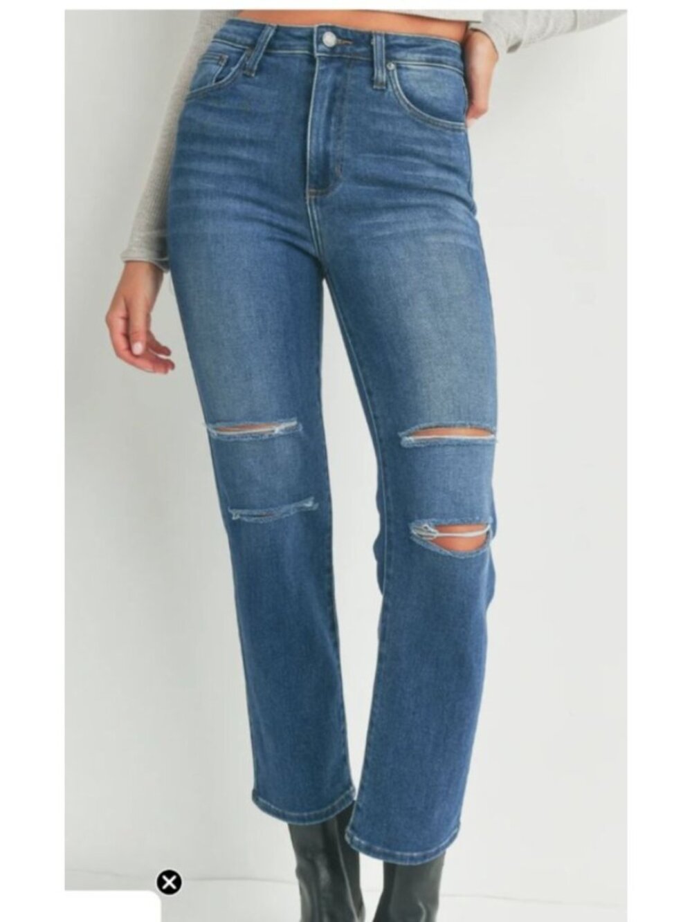 Just Black Denim Saturday Straight Jean - High Waisted (29)